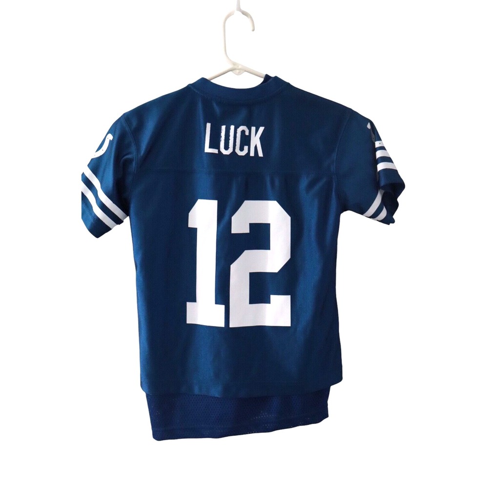 INDIANAPOLIS COLTS Andrew Luck #12 NFL Team Apparel Youth Jersey Sz M (Set of 2) - Picture 3 of 14